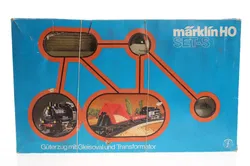 Märklin H0 Set-S – Güterzug mit Dampflok, Güterwagen, Gleisoval & Transformator | Vintage-Modellbahn-Set - Bild 1