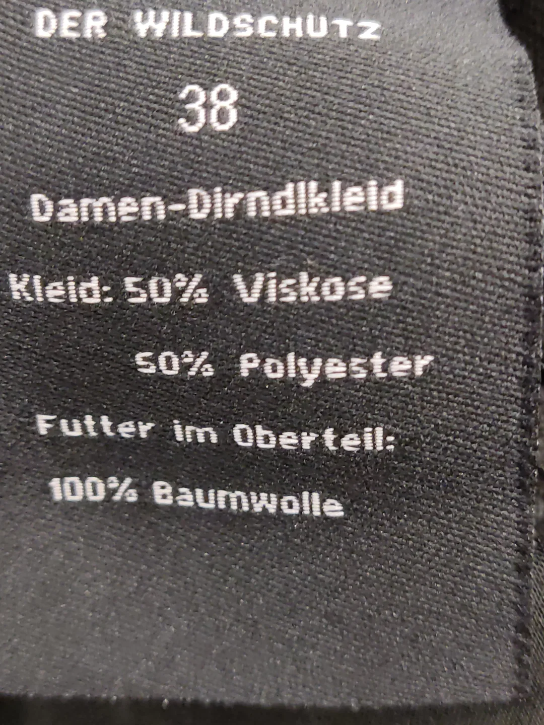 Der Wildschütz Damen Dirndlkleid schwarz Gr. 38 – Bild 6