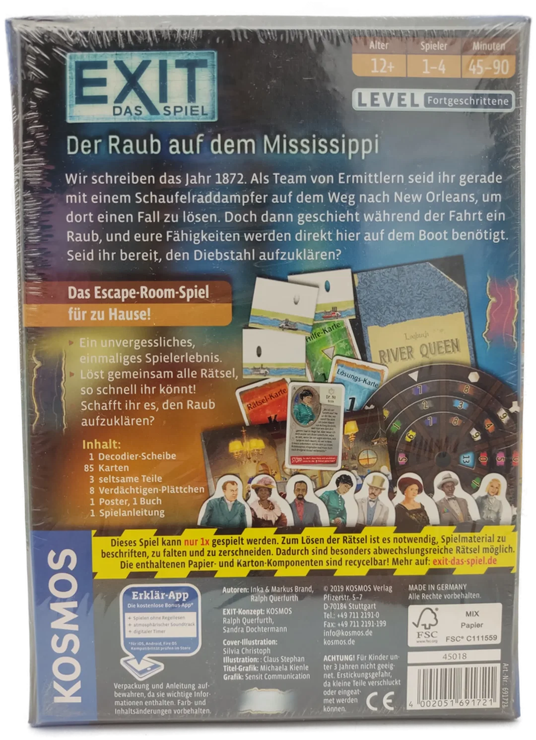 Kosmos Exit Escape Room Spiel – Der Raub auf dem Mississippi | Neu  – Bild 2