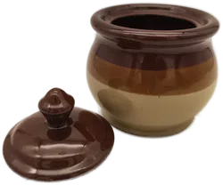 Konvolut Geschirr, Keramik braun, Vintage, 70er Retro - Bild 2