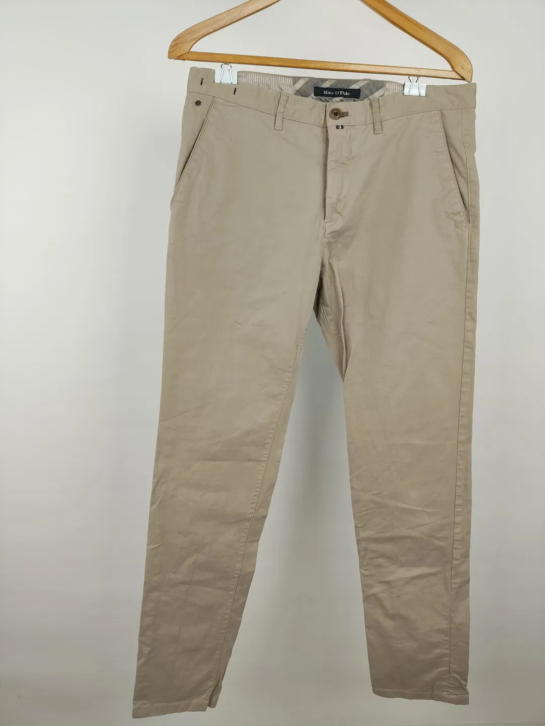 Marc O'Polo Damen Baumwollhose beige - W32 /  L32 - Bild 1