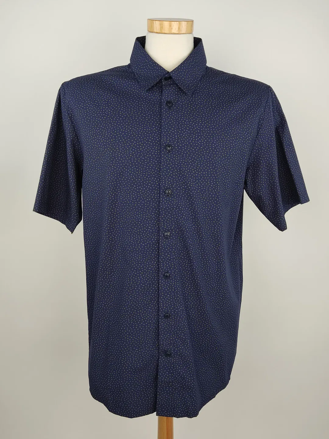 Stoffbruch Herren Kurzarmhemd blau - XL / 54 - Bild 4