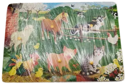 Holzpuzzle mit Bauernhof-Illustration - 6 teilig - Bild 1