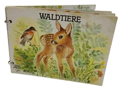 Vintage Bilderbuch Ringbuch - Waldtiere - Otto Moravec Bilder Buchverlag - Bild 1