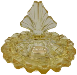 Pompadour Kristallglasschale mit Deckel 1970er Jahre - Bild 6