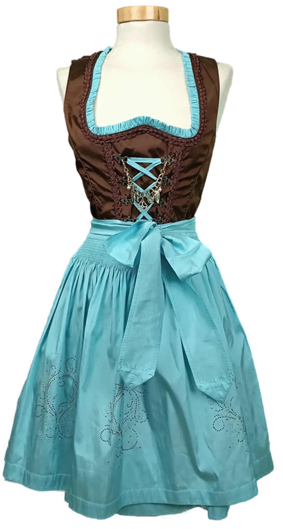Country Line Damendirndl blau/braun Gr. 34 – Bild 1