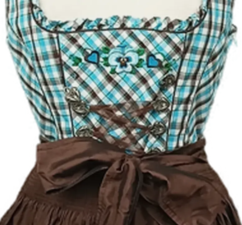 Landhaus by C&A Dirndl braun/blau/weiß Gr. S – Bild 3