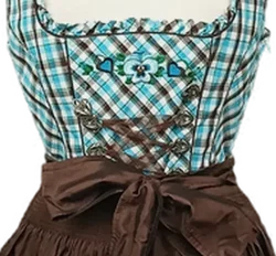 Landhaus by C&A Dirndl braun/blau/weiß Gr. S - Bild 3
