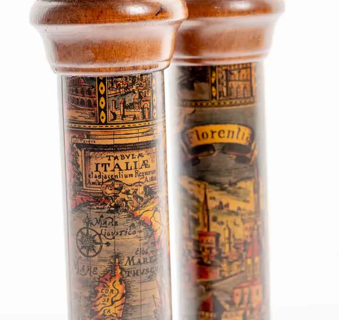 Acciaio Temperato Salzstreuer und Pfeffermühle Set „Italia/Florentia“, Holz, ca. 24 cm - Bild 4