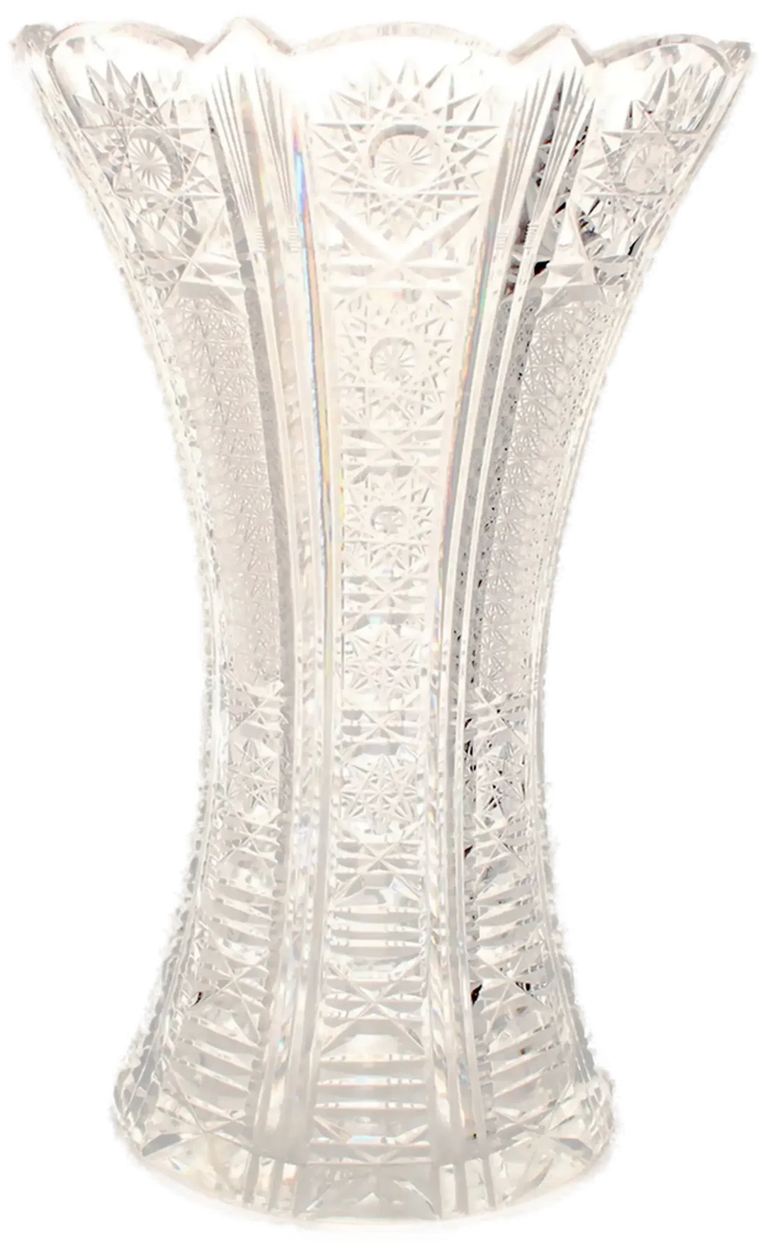 Schwere Bleikristallvase mit Facettenschliff – elegant & massiv - Bild 1