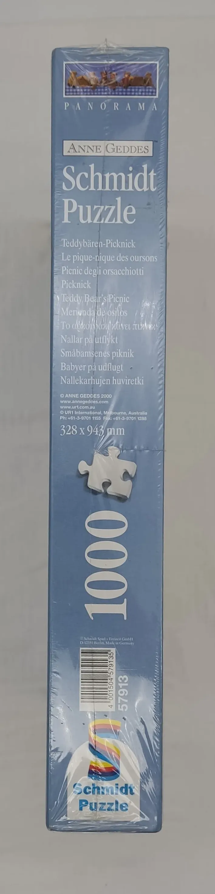 Schmidt Puzzle -Panorama - Anne Geddes - Teddybären Picknick – Bild 3