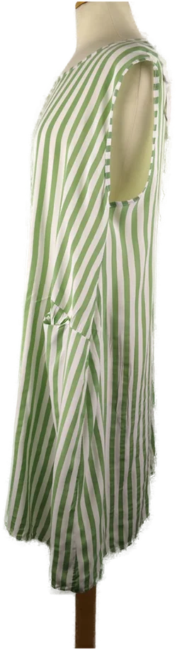 Kleid Damen Sonstige Viskose Gestreift | Sommer-Leicht - Bild 2