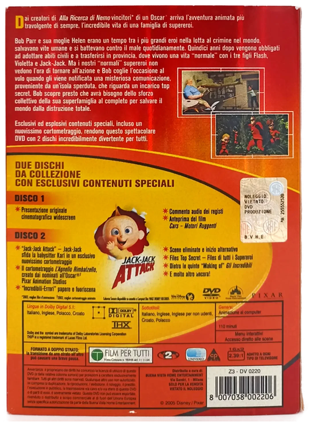 DVD "Gli Incredibili" – Bild 2