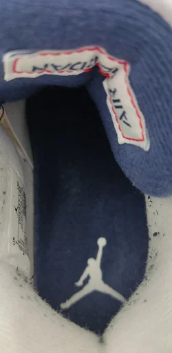 Air Jordan 4 Sneaker White/Midnight Navy Gr.40 | Wie Neu – Vorschau 8