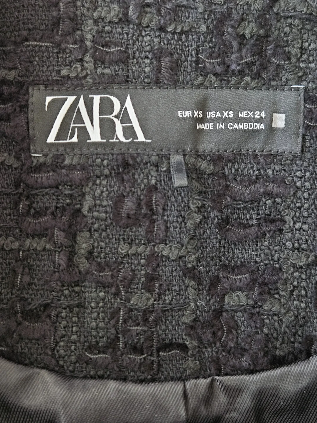 ZARA Damen Jacke, schwarz - Gr. XS – Bild 3