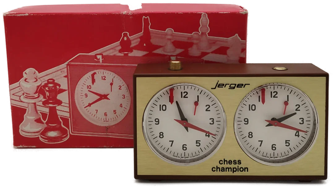 jerger chess champion - Schachuhr mit Federaufzug  - Bild 1
