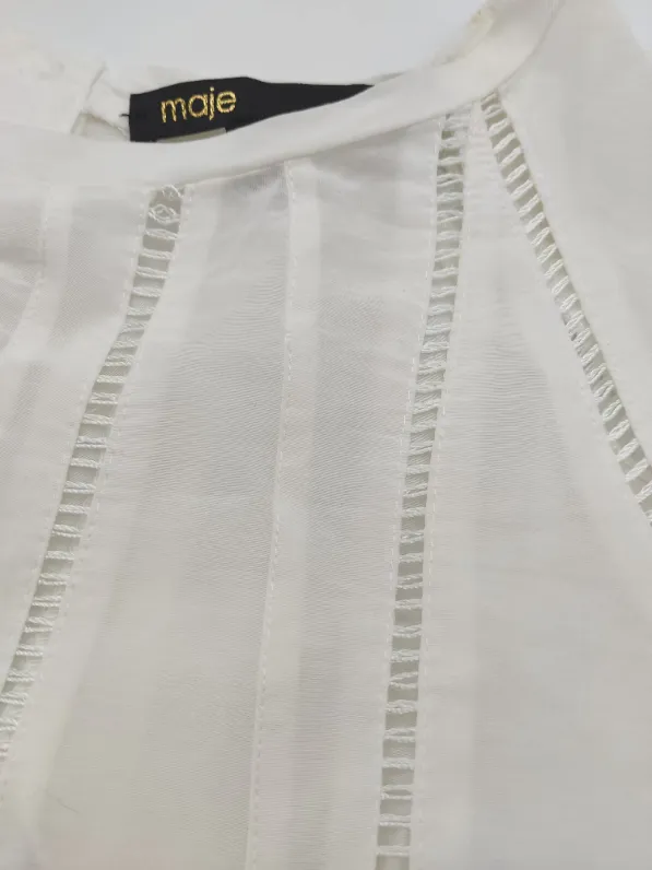 Maje Damen Bluse, weiß - Gr. S – Bild 4