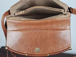 Damen Vintage Umhängetasche - braun  - Bild 3