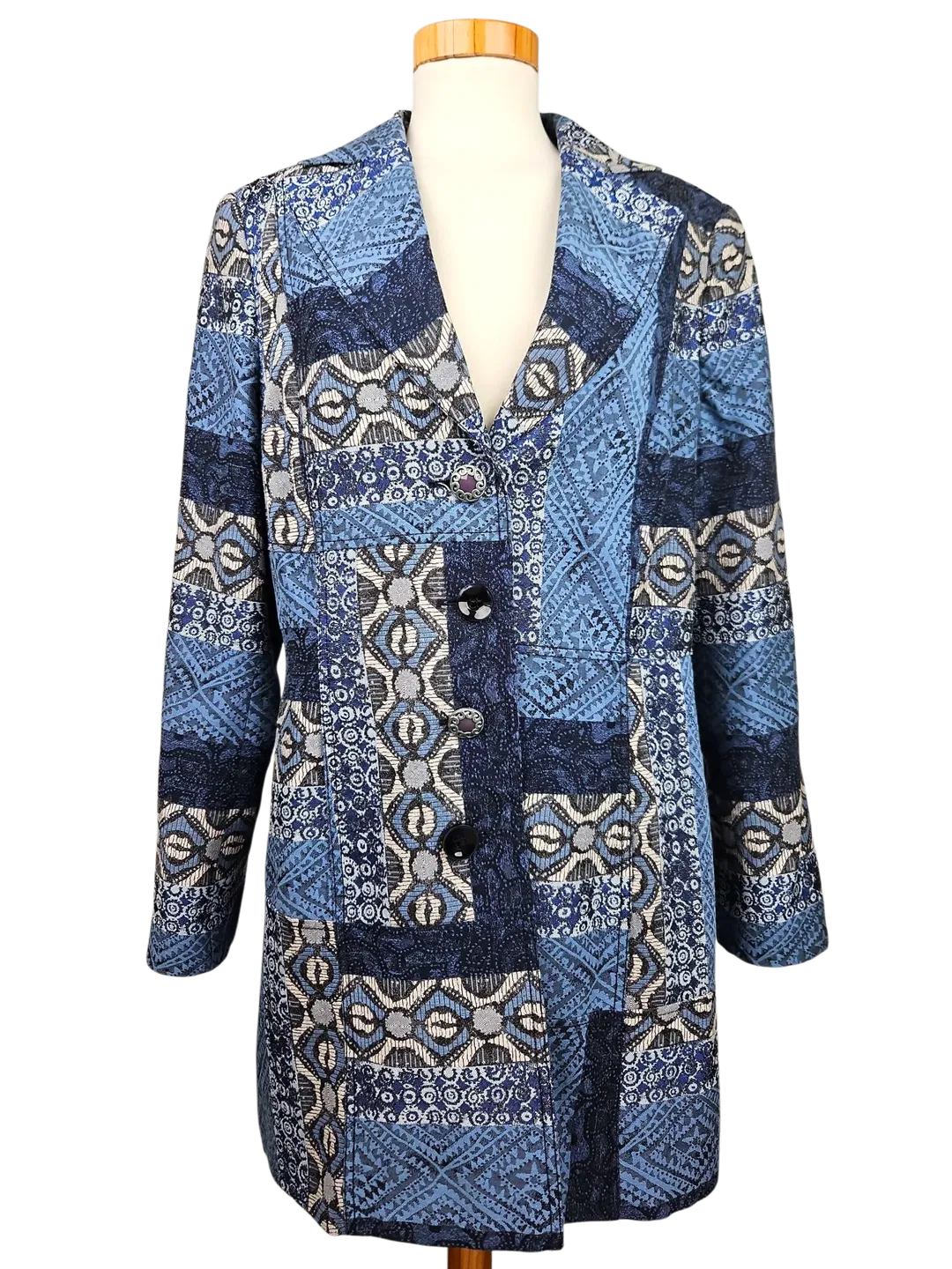 Steilmann Damen Blazermantel, blau - Gr. XL/42 - Bild 1