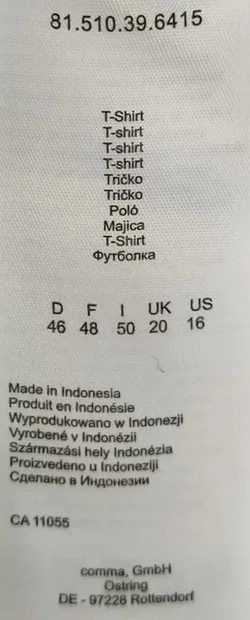 Comma Dreiviertel Bluse gemustert Gr. XL - Bild 4