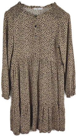 Kinderkleid Größe 158 | Dunkler Blütenzauber – Vorschau 1