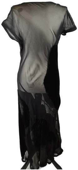 Comme des Garcons Maxikleid - Gr. M / 82% Viskose / 18% Seide - Bild 5