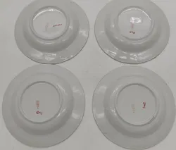 Riga Porzellan/Keramikmanufaktur RPR 4 Suppenteller mit Muster und Goldrand - Bild 8