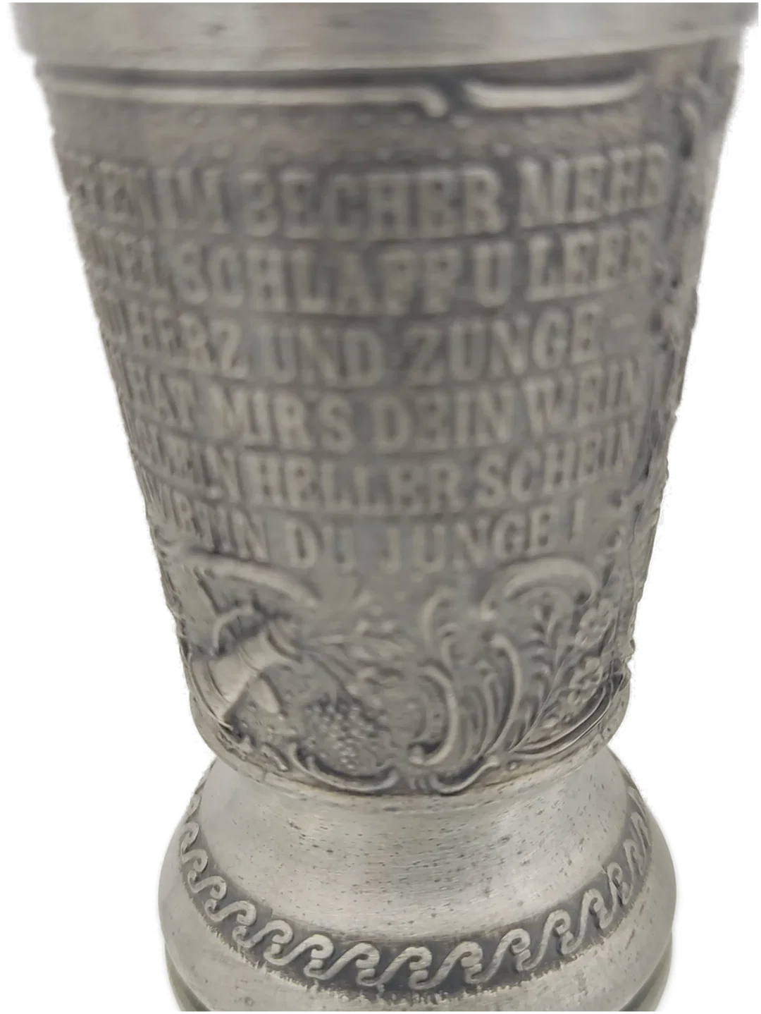 Schnapserl Zinnbecher aus Frieling Zinn Deutschland | Lindenwirtin-Design – Bild 2