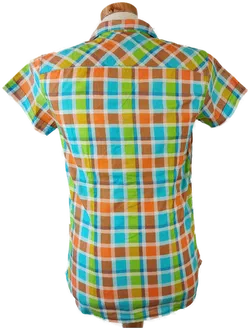 Fishbone Herrenhemd mehrfarbig kariert - Gr. S (Slim fit) - Bild 3