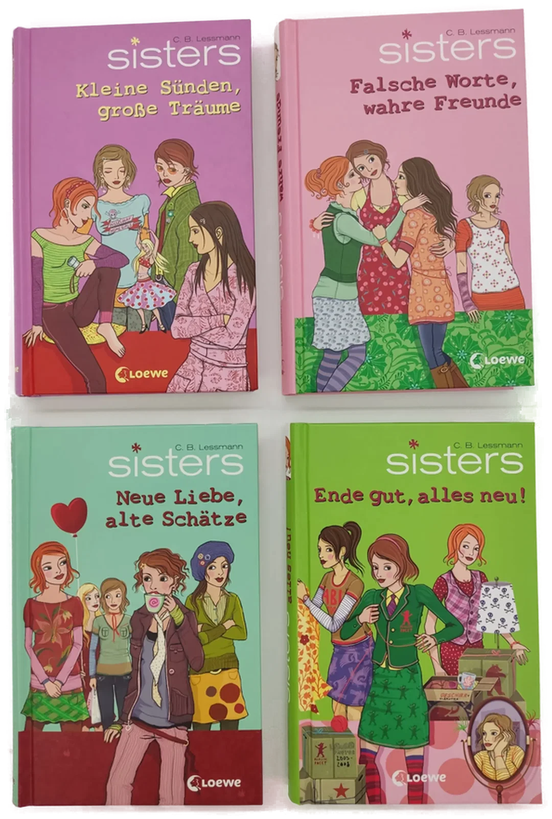 sisters - Kleine Sünden, große Träume; Falsche Worte, wahre Freunde; Neue Liebe, alte Schätze; Ende gut, alles neu - C.B. Lessmann - 4 Bände - Bild 1