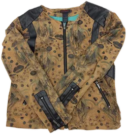 Custo Barcelona Damen Jacke braun/schwarz gemustert Gr. 42 Vintage - Bild 5