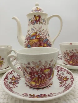 Royal Tudor 'Fruits & Flowers Kaffee- und Teeservice Keramik | Englischer Schatz - Bild 13