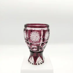 Böhmischer Kristallbecher Bleikristall Transparent | Sammlerstück - Bild 2