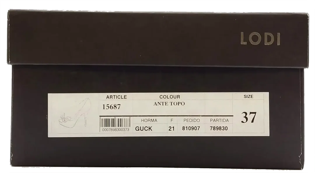 Lodi Damen Peeptoe taupe Gr. 37 – Bild 7