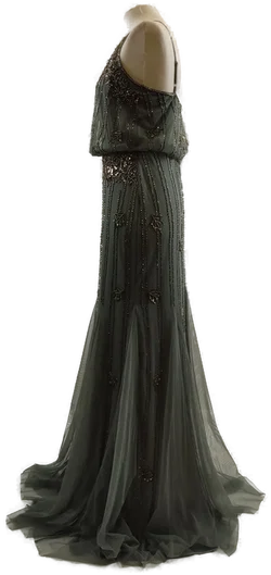 Bodenlanges Pailletten Ballkleid  - Bild 3