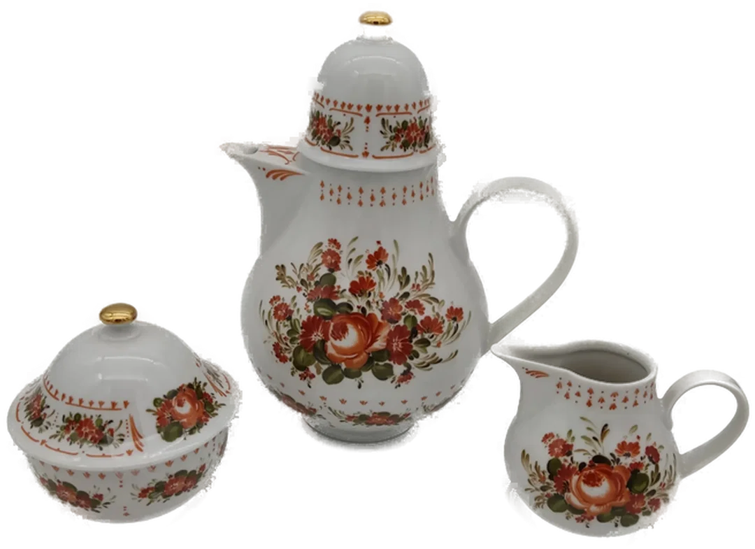 Kaffeeservice 4-Teilig Sonstige Porzellan | Retro-Charme – Bild 2