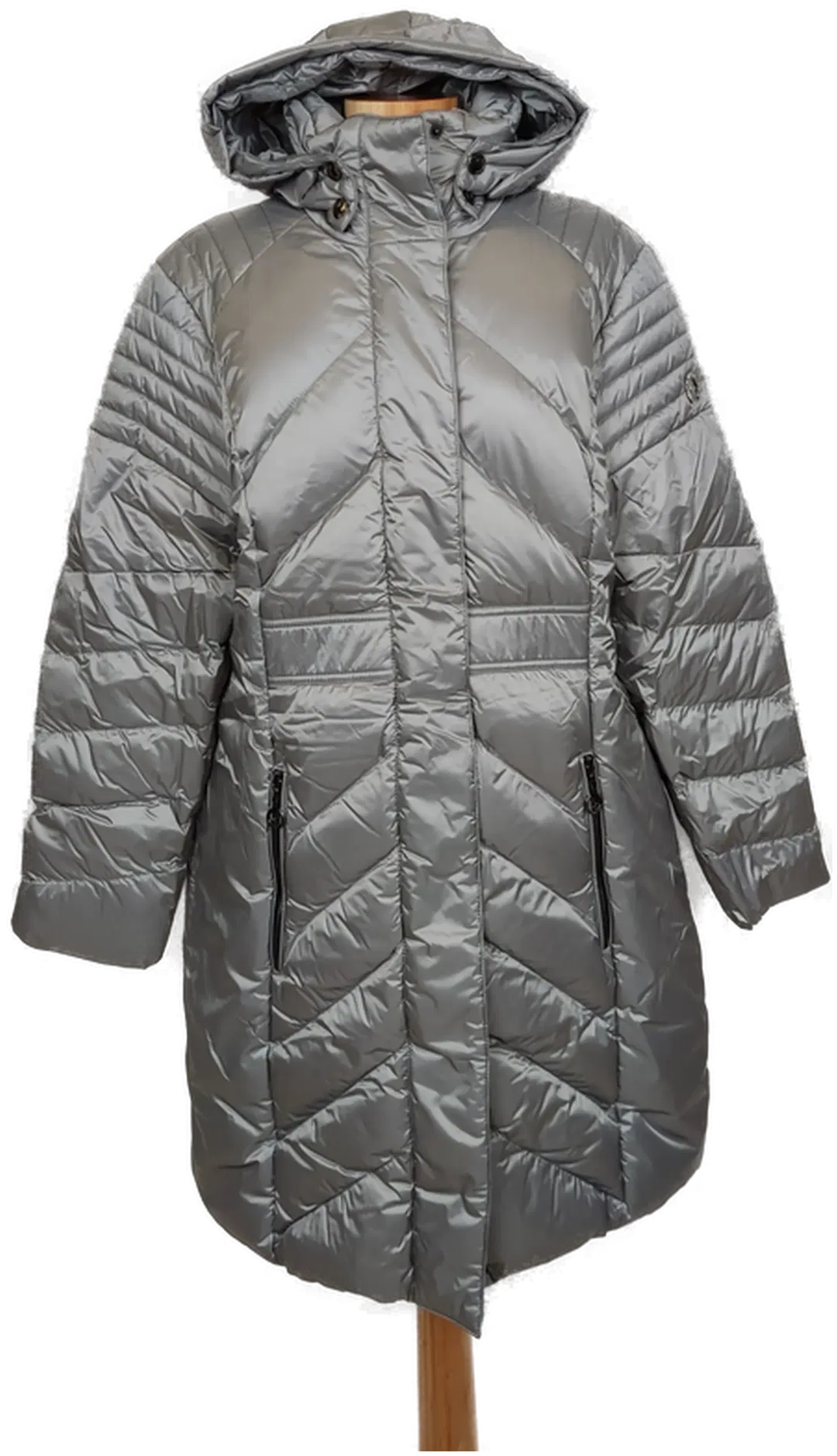 Sportalm Damen Steppmantel silber Gr. 44 - Bild 4