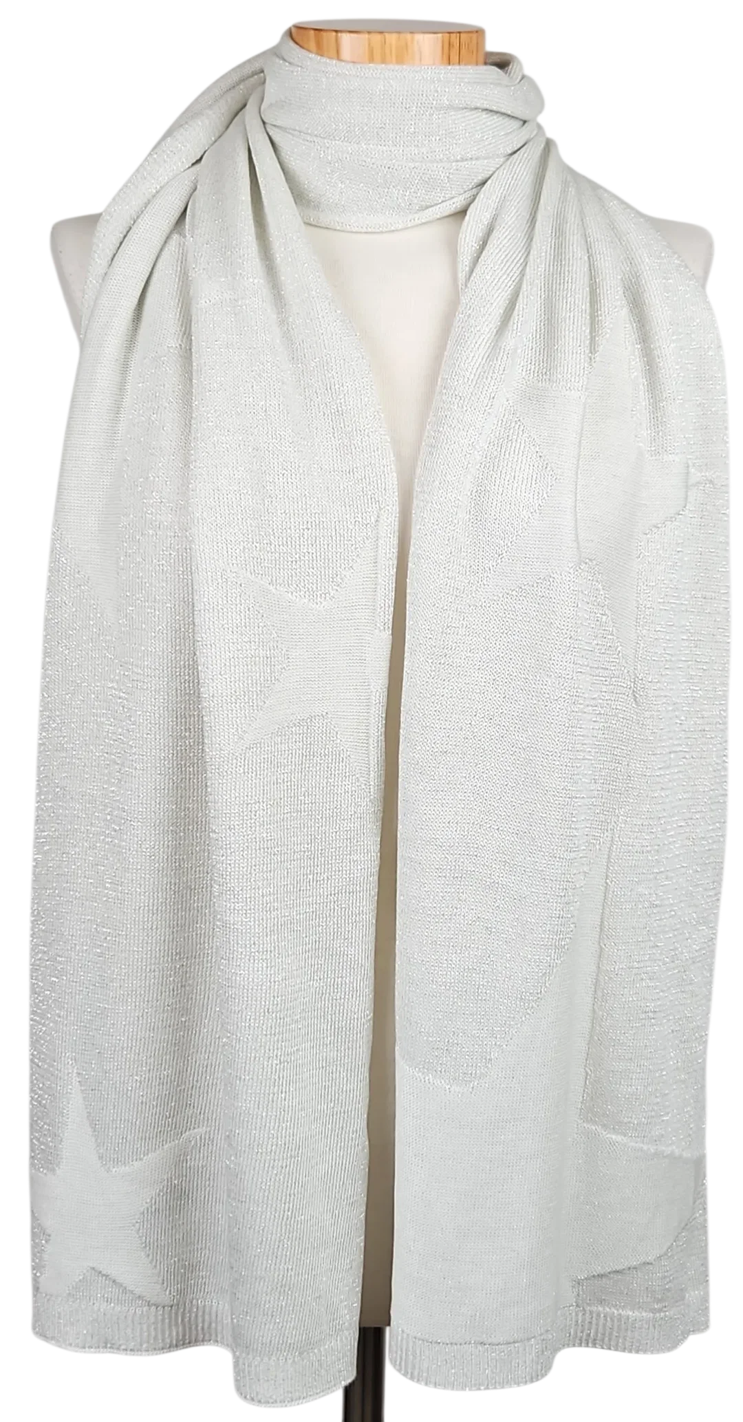 BONITA Damen Schal  - weiß/silber - Bild 1