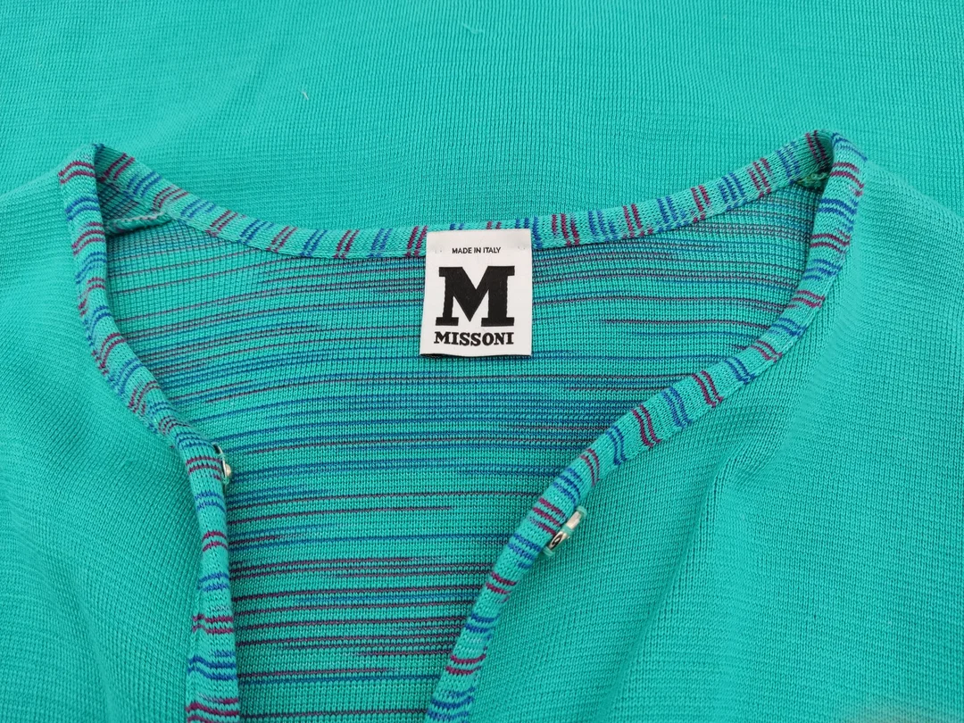 M. Missoni Damen Strickmantel türkis Gr. EUR 42 – Bild 2