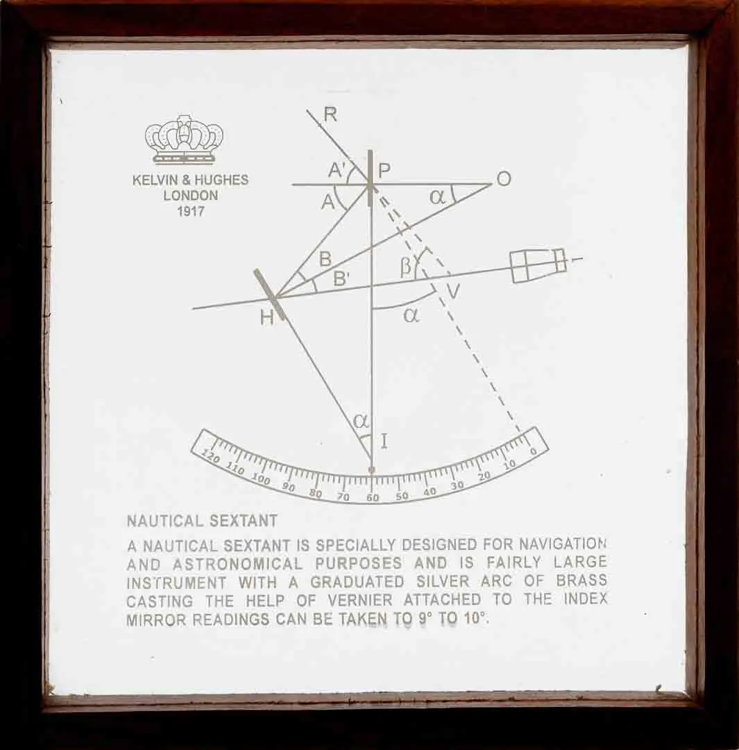 Vintage Wunder der Technik Sextant von Kelvin & Hughes v. 1917 – Bild 3