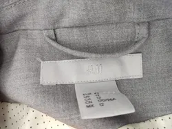 H&M Damensakko grau - 42 - Bild 4