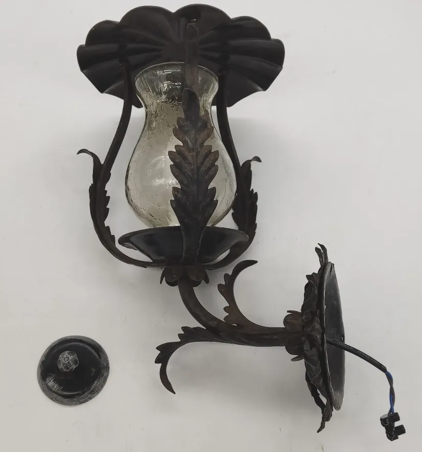 Vintage Gusseisen-Wandlampe – Bild 3