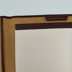 E.S. Echt-Leder Notizbuch - fehlender Stift - Bild 3