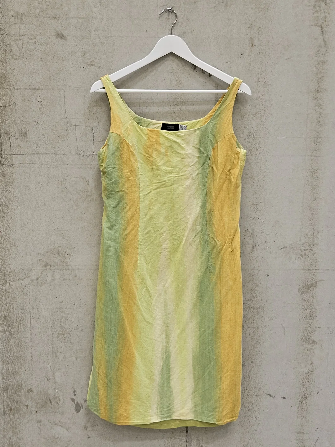 SIMORRA Damen Kleid, grün/gelb - Gr. L – Bild 1