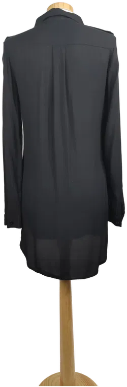 Jones Damen Hemdblusenkleid midi schwarz - XXS/ 32 - Bild 2