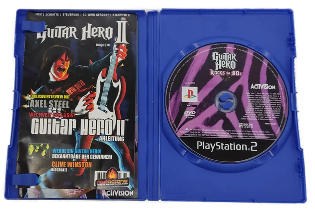 Playstation Sony PS2 Spiel Guitar Hero Rocks the 80s – Bild 4