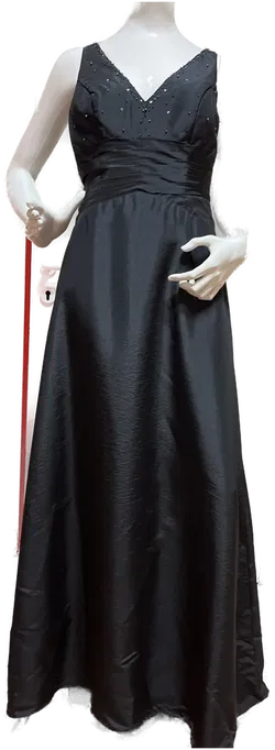 Schwarzes Ballkleid für Damen Gr. 42, erstklassige Qualität - Bild 1