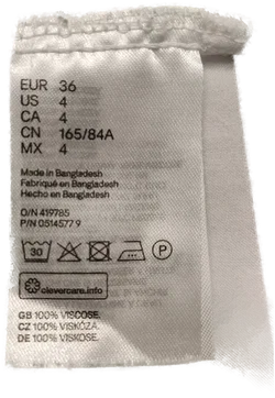 H&M Damen-Shirt aus Viskose, Grün-Weiß Gestreift | Sommerlook – Vorschau 4
