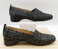 Ballerina Brunate Schwarz Kroko-Optik, Gr. 40 | Zeitloser Chic – Vorschau 2