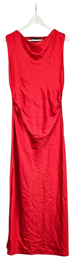 ZARA Damen Maxikleid, rot - Gr. L  - Bild 1